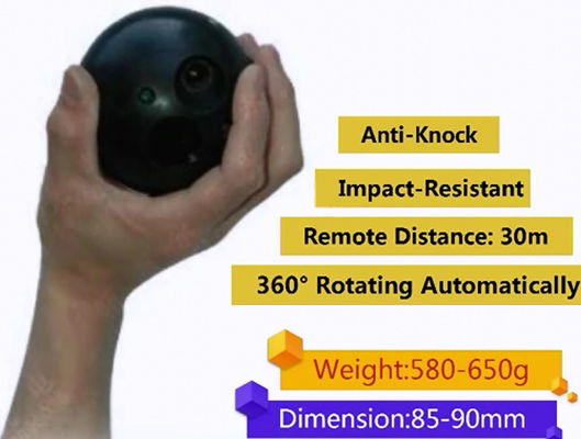 360 ° Dönen Kablosuz Gerçek Zamanlı Zeka 30m Gözetleme Topu